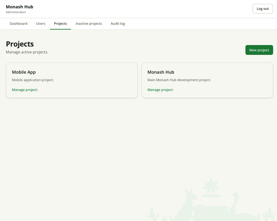 Projects pane