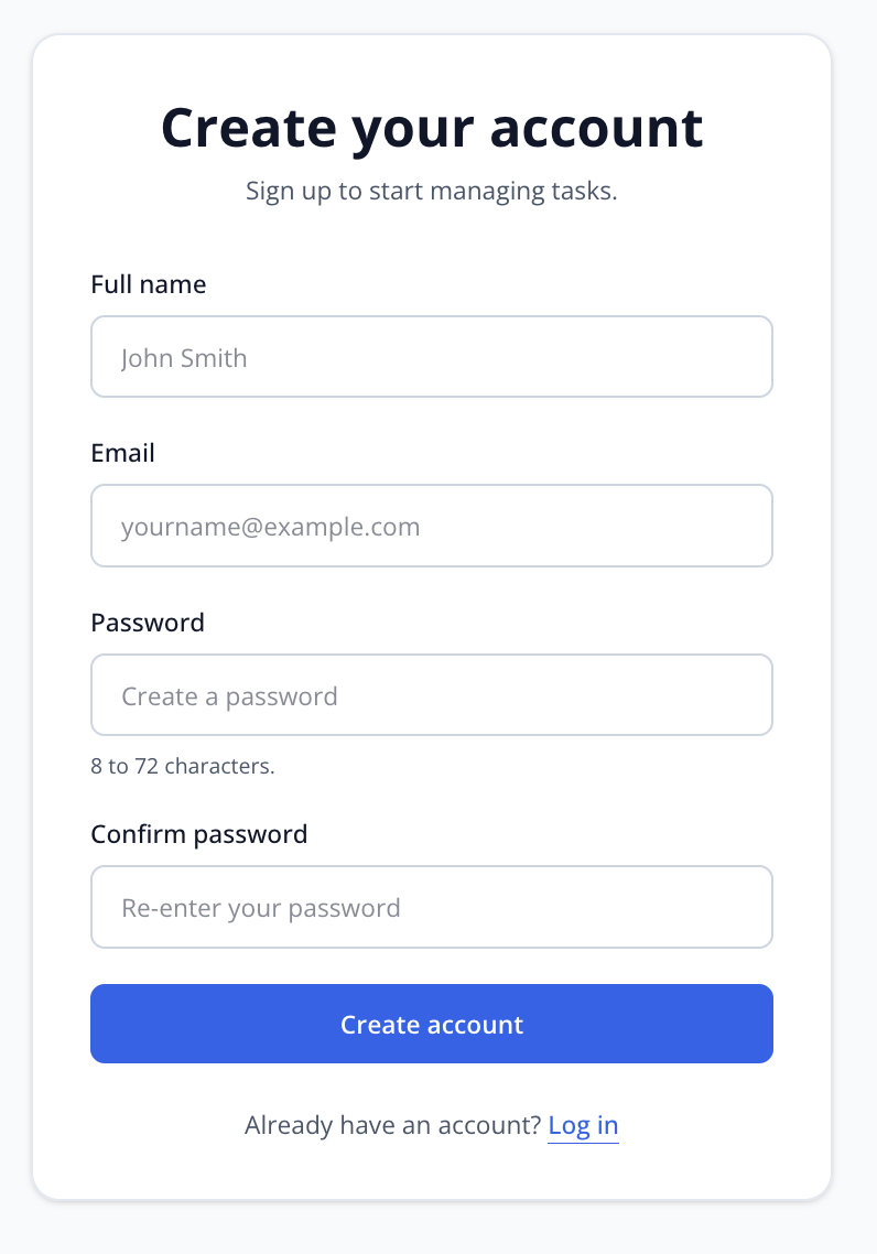 Signup Form